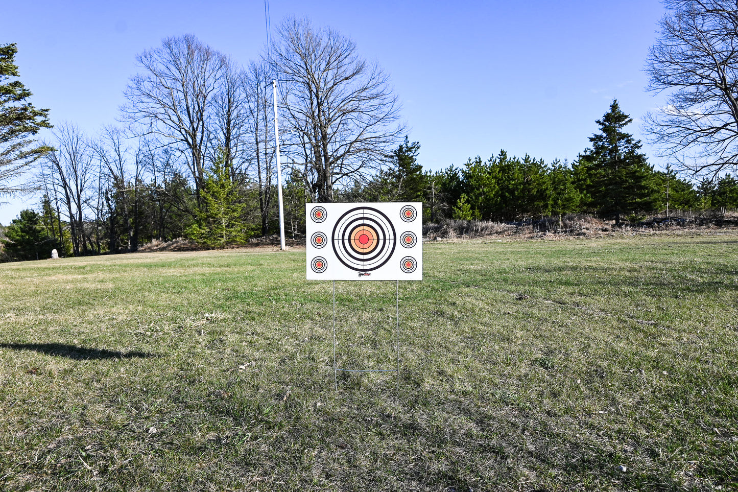 Portable Shooting Target Range, Plastic + Stand - Standard Sighting Targets