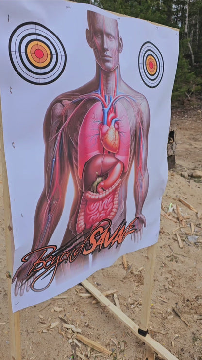 Human Vitals / Organ Target, Paper Shooting Target